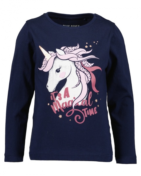 Реглан для дівчинки Blue Seven Єдиноріг р.104 ультрамарин 750728 X* 