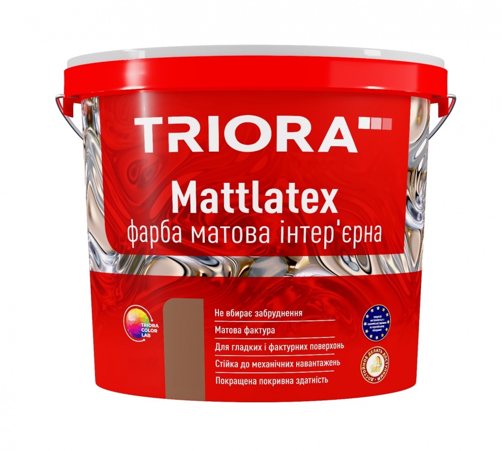 Фарба інтер'єрна акрилова Triora Mattlatex мат білий 7кг