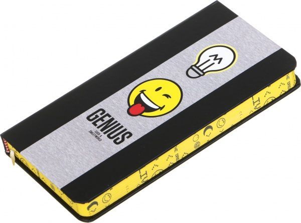 Книга для нотаток Геній 128 аркушів чорна Smiley