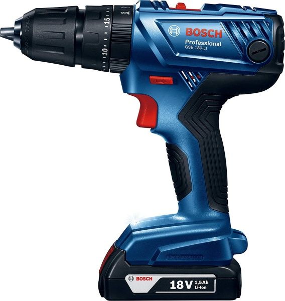 Шуруповерт ударний акумуляторний Bosch Professional GSB 180-LI 06019F8307