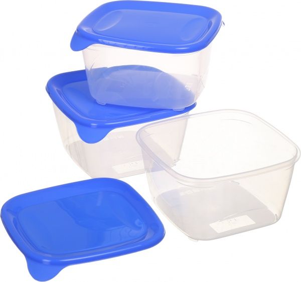Набор контейнеров Fresh & go 800 мл синий Curver