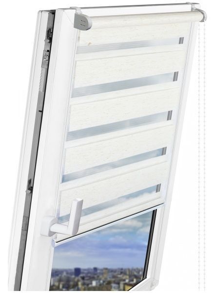 Ролета день-ніч Delfa Натур СРШ-01МК-408 62x160 см льон 