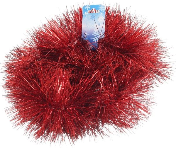 Дождик новогодний элит 15 2 м красный