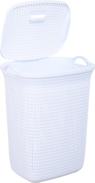 Кошик для білизни RIO KNIT 65 л 439х357х583 мм білий 