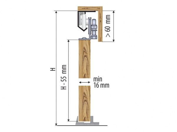 Комплект роликов Valcomp Jupiter для легких раздвижных дверей 30 кг