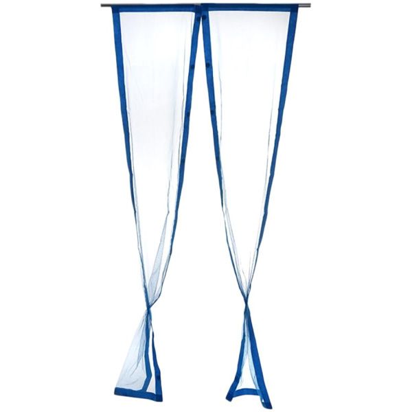 Сетка москитная на двери шторана магнитахраздвижная 1000х2200 мм синий