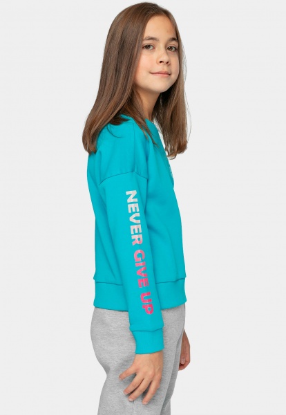 Світшот 4F HJZ21-JTSDL001A-33S р. 140 бірюзовий