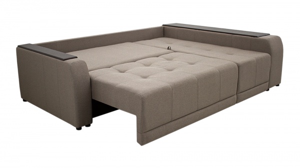 Диван кутовий Кедр ПЛЕЙН правий (Г) капучино 2400x1700x880 мм