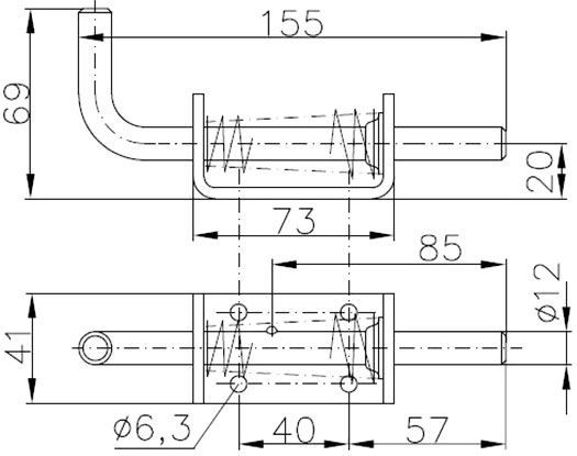 Фіксатор для бортової петлі BSCHG 20-A AL-KO 1860095