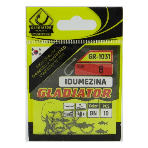 Крючки Gladiator №4 10 шт. Idumezina 1031 bn