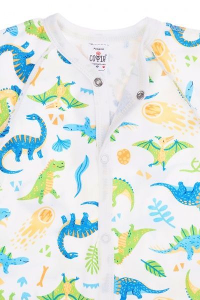 Чоловічок ТМ Софія Dinosaurs р.50 білий/зелений 150150 