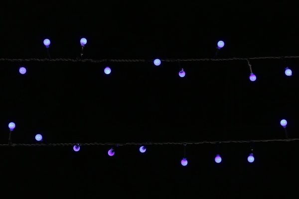 Электрогирлянда линейная внутренняя встроенный светодиод (LED) 48 ламп 2,4м Жемчужные шарики LDBL048B-10-C 