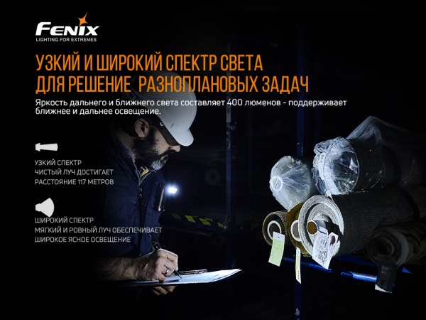 Фонарь Fenix РУЧНОЙ ИНДУСТРИАЛЬНЫЙ WT20R