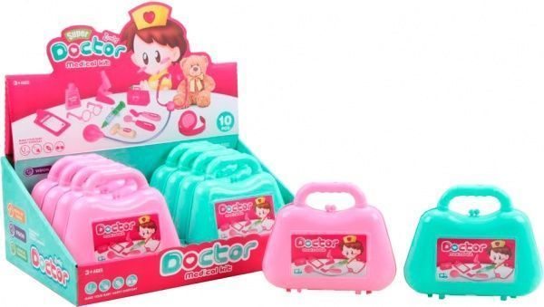 Набір лікаря Країна Іграшок 10 предметів 15x18x5 см HWA1055129 (HJ062B)