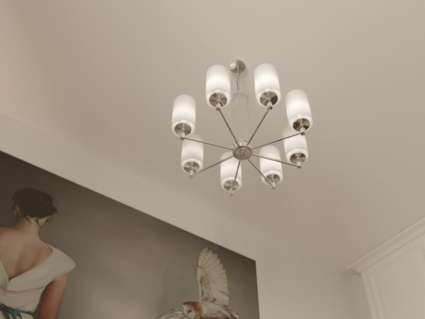 Люстра подвесная Victoria Lighting 8x40 Вт E27 хром Azalea/PL8 chrome 