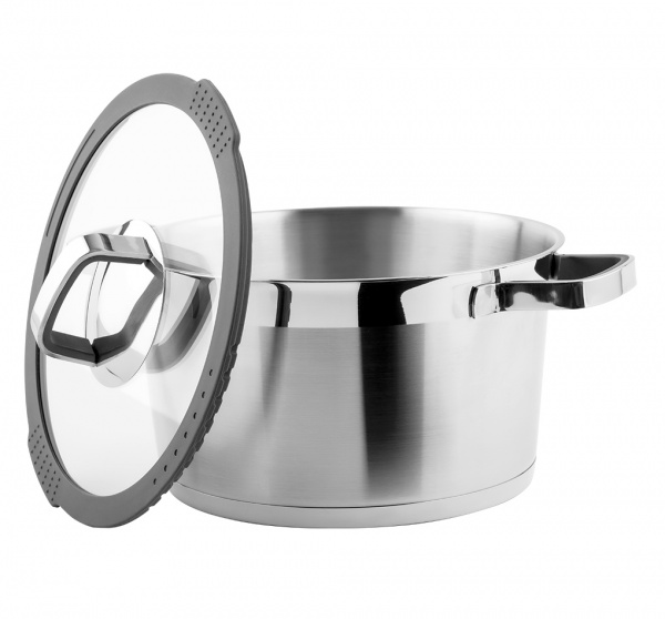 Каструля з кришкою Moderno Graphite Collection 5,4 л 50074 Vinzer