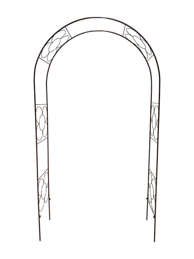 Арка Альтерн садовая Цветок 2400х1400х400 мм BLACK&GOLD