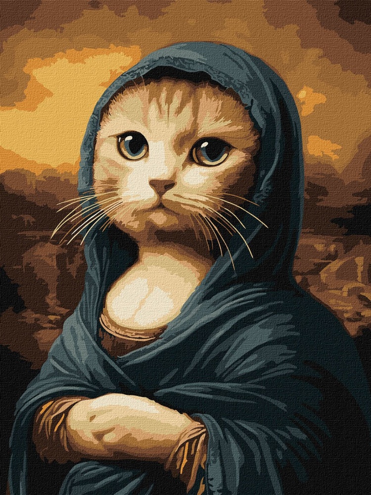 Картина за номерами Таємнича кішка Ideyka