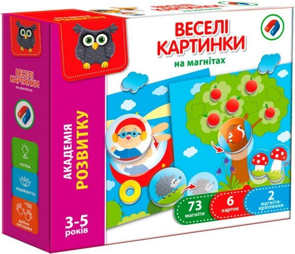 Гра настільна Vladi Toys магнітна Веселі картинки VT5422-06