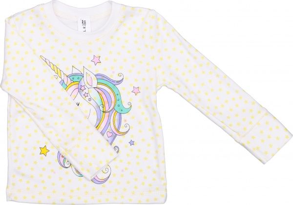 Пижама для девочек Luna Kids Желтая звездочка р.86 бежевый 