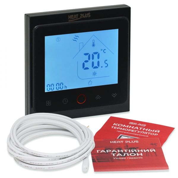 Терморегулятор Heat Plus BHT 002 Wi-Fi черный