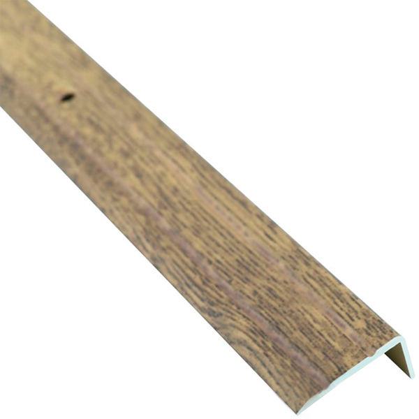 Поріжок алюмінієвий декорований Braz Line рифлений з отворами 24,5х20x2700 мм 