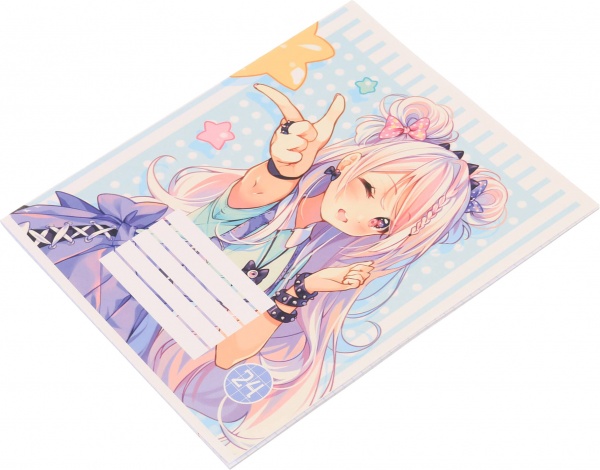 Тетрадь школьная Anime скоба 24 листов в клеточку Мечты сбываются