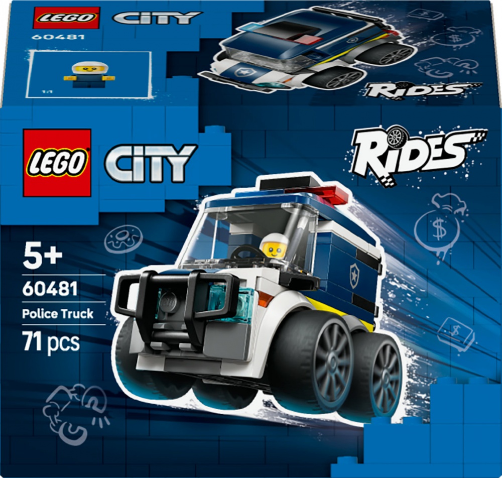 Конструктор LEGO City Автомобили – Полицейский грузовик. 60481