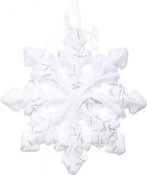 Декорация новогодняя Снежинка 21 см SDK17020W 