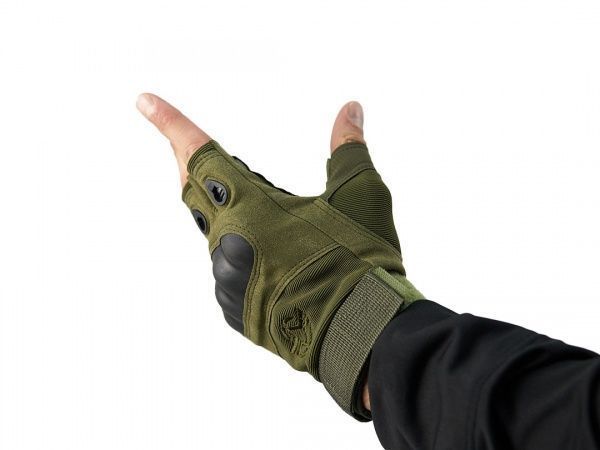 Рукавички ESDY Безпалі тактичні р. універсальний оливковий