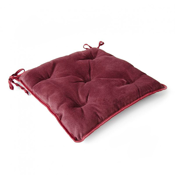 Подушка на стул Романс бордо 400х400
