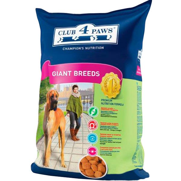 Корм Клуб 4 лапи для дорослих собак гігантських порід 12 кг