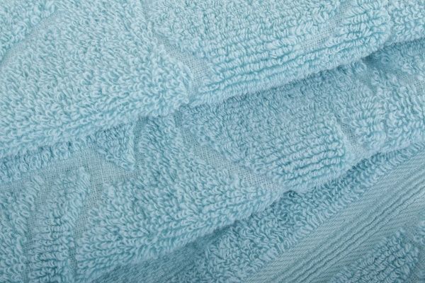 Набор полотенец Elza 2 шт айвори с голубым La Nuit 