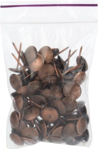 Цвяхи оббивні 100шт мідь