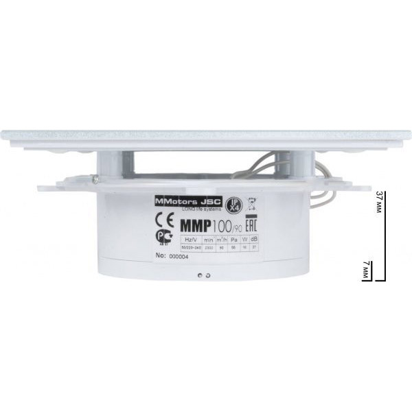 Вентилятор MMotors ММ-Р 06 белый матовый сверхтонкий
