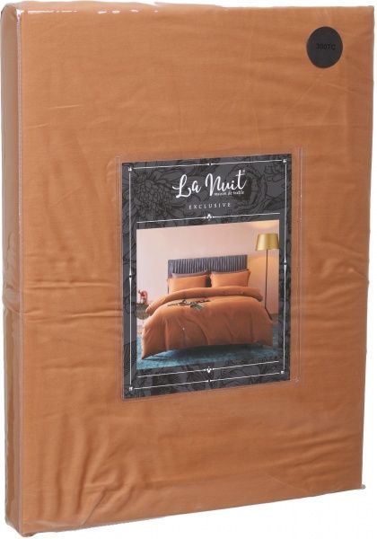 Простынь на резинке Mono Orange D 180x200 см оранжевый La Nuit 