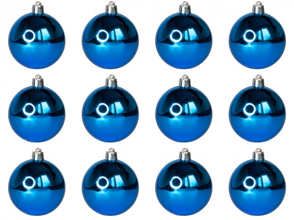 Набор елочных шаров Девилон 251048 d60 мм 12 шт./уп. 