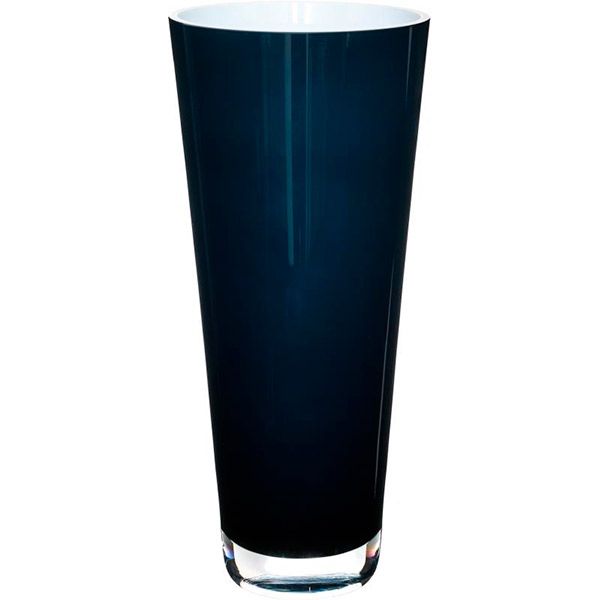 Ваза Wrzesniak Glassworks Maestro темно синяя