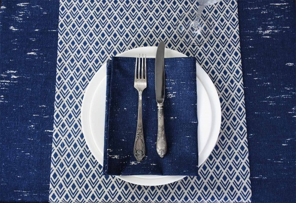 Серветка декоративна La Nuit Joy джинс 35x45 см синій 