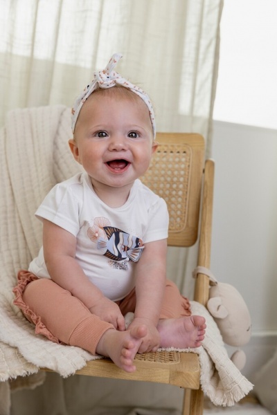 Футболка для девочек Dirkje р.80 белый с рисунком T46357-35 