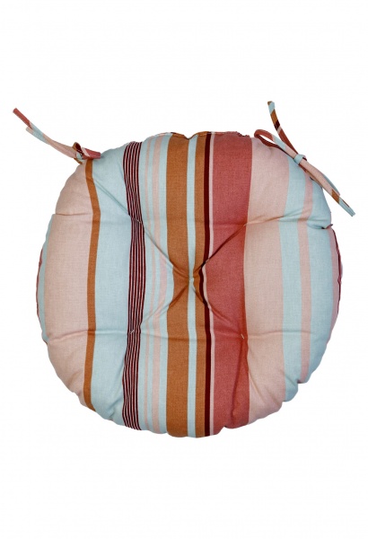 Подушка на стул Джульета d-40 полоска Прованс