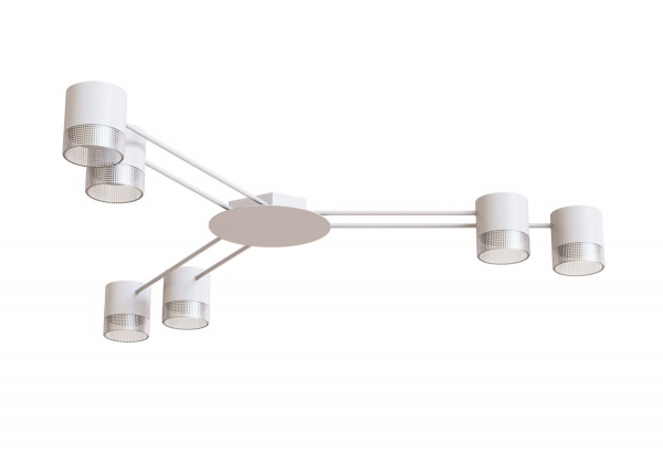 Люстра потолочная Hopfen STARK CL-6-CRISTAL 6xGX53 WH 6xGX53 белый 