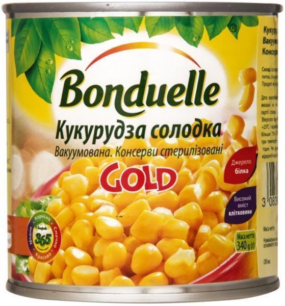 Кукурудза Bonduelle Gold солодка 340 г