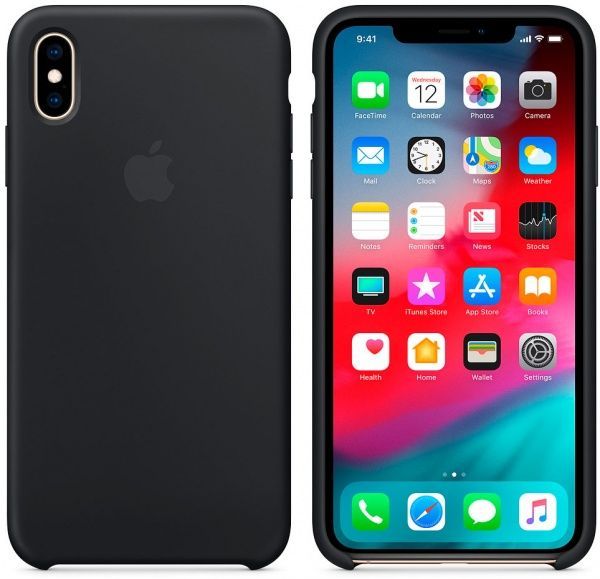 Чехол Apple для Apple iPhone XS black (MRW72ZM/A) Silicone Case