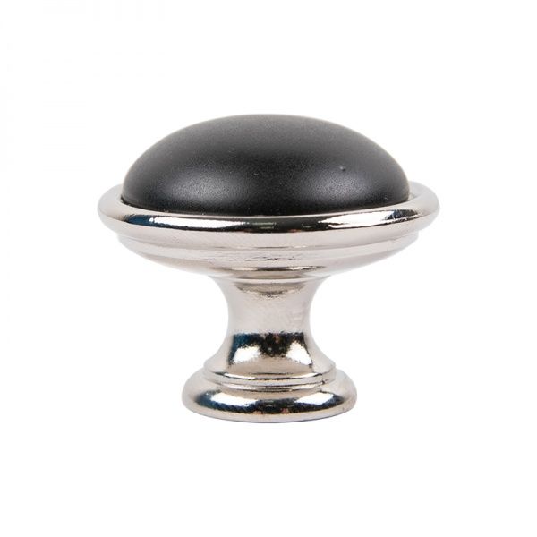 Меблева ручка CR 24316.35 69018 Bosetti Marella полірований нікель/ чорний матовий