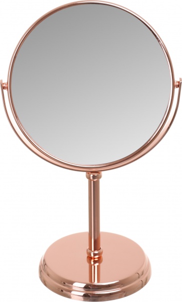 Зеркало косметическое круглое металл стекло 18х12, 6х30, 1 см хром 