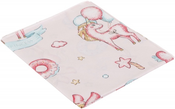 Пеленка Україна Unicorn sweet 2222322601019 90х110 см розовый с принтом 