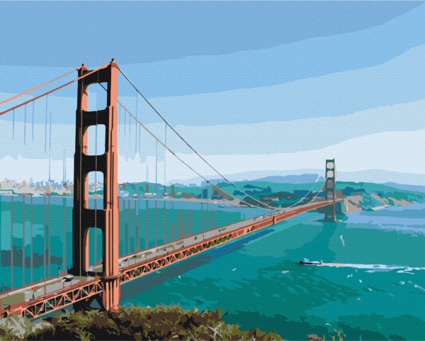 Картина за номерами Через міст до мрії PBS52276 40x50 см Brushme 