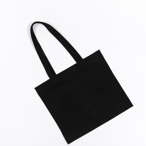 Сумка-шоппер ТК-СУМКА черный саржа 37х10х41см 100% х/б 