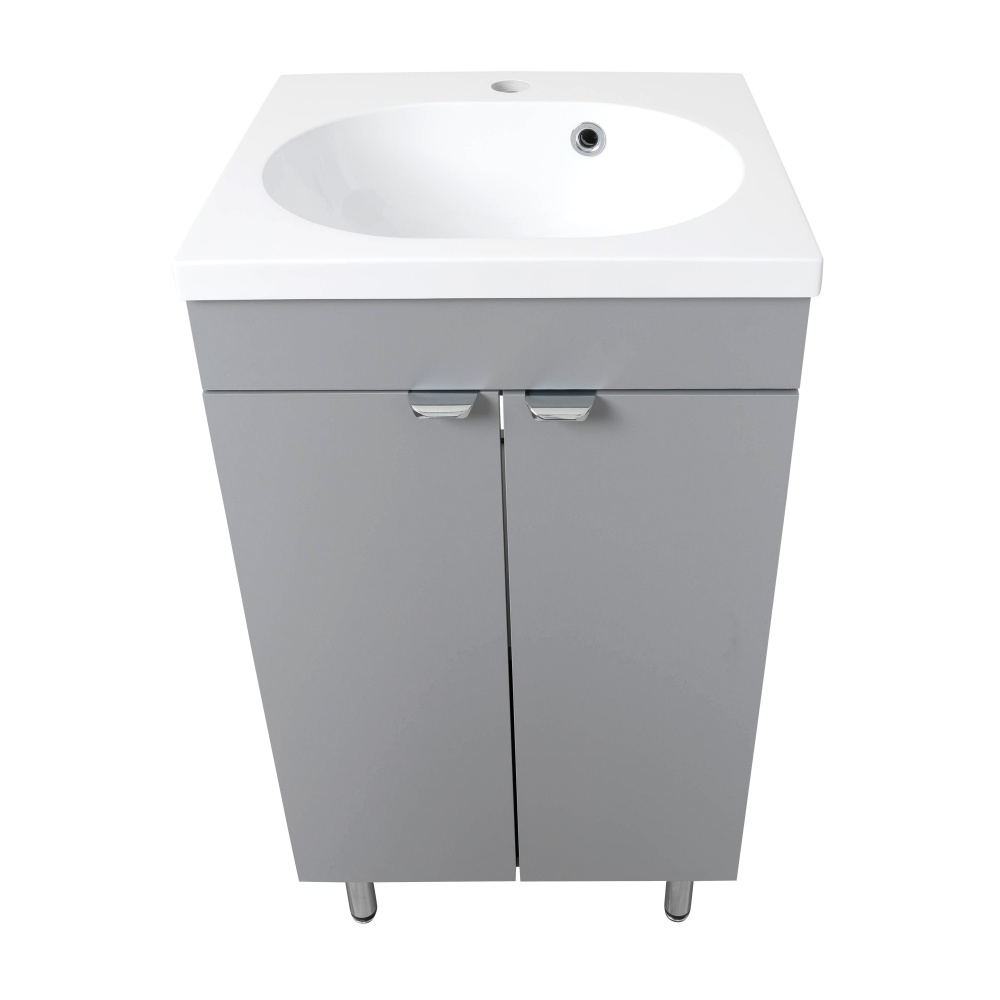 Тумба RIO сірий з умивальником Status 44 см